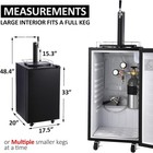 97l Beer Kegerator  Single Tap Draft Beer Dispenser 32  f - 50  f Temp Control