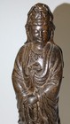 Vtg Chinese Buddhism Temple Old Wood Carved Kwan-yin Guanyin Goddess Statue 8 