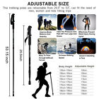 2x Trekking Poles Nordic Walking Hiking Sticks Anti-shock Adjustable Alpenstock