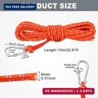 1 4 In X 32 Ft  10meter  Floating Rope Life Ring Rope Lifesaving Dock Lines  Out