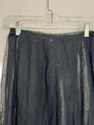 Women s Xs 1900 s Victorian Black Sheer Mourning Dress Button-up