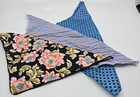 Men   s Pocket Square Lot Floral Striped Cotton Blend Handkerchief Set  