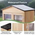 2-tier Outdoor Little Library Book Exchange Box - Durable Weatherproof Solid Woo