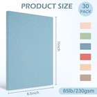 85lb 8 5x11 Cardstock 30 Sheets  Double Sided Heavyweight  Multicolor