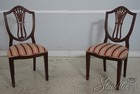 L71045  Set Of 6 Shield Back Carved Mahogany Dining Room Chairs