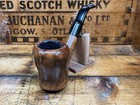 Vtg 70s Early Tim West Estate Pipe - Bent Handmade - Smooth Grain