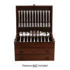 Reed   Barton Handcrafted Bristol Grande Mahogany brown 2-drawer Flatware Chest