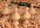 Newel Post Finial Maple Wood Unfinished Cap 3 Inch Tall  3f2a 