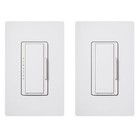 Lutron Maestro 2-pack Dimmer Multi Location Kit Led  White  Macl-153mlrhw-wh
