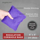 Weather Resistant Cornhole Bean Bags Set Of 8 - Regulation Size   Weight - 4 Pur