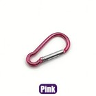 10 Pcs Aluminum Carabiner D Shape Spring Clip Snap Key Hook Keychain Buckle