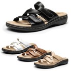 Women Slides Sandals Arch Support Flat Sandals Comfort Soft Cushion Sandals New