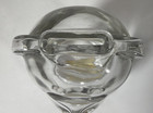 Vintage Glass Teddy Bear Piggy Bank  6 1 4    Tall 1970 s Baby Room Anchor Hocking