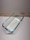 Vintage Pyrex 213- 9x5x3 Loaf Pan Bread Meat Baking Dish Clear Glass Usa Made