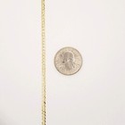 14k Solid Yellow Gold 3mm Flat Cuban Curb Link Miami Necklace Chain 16  - 26 