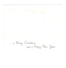 Cute Anthropomorphic Candles Red Bow Vintage Christmas Greeting Card  Unused 