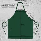 Chef Bib Apron  no Pockets  Green - 6 pack - New