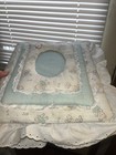 Vintage Quilted Fabric  Baby Photo Album 12in X 10in       