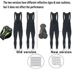 Men Cycling Bib Pants Winter Bicycle Thermal Padded Tight Biking Tights