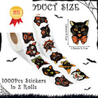 Gujianzi Vintage Black Cat Stickers - 1000pcs Funny Cute Meme Decals Colorful 