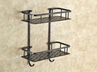 Oil Rubbed Bronze 2 Tier Shower Caddy Bathroom Organizer Storage Rack Basket 