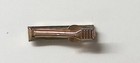 Vintage Goldtone Bark Texture With Jewel Tie Clasp  S19