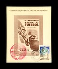 Vi World Cup Of Soccer Brazil 1950 Maracan   2 Black And 2 Brown