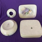 Stunning 2-piece Antique German Porcelain Vanity Dresser Set - Early 1900s