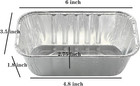 30 Pack 1lb Mini Loaf Pans Heavy Duty Disposable Aluminum Foil Bread Tins Standa