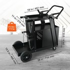 Uimoso 2-tier Welding Cart With 4 Drawers  265 Lbs Capacity  Swivel Wheels