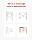 Scaffolding Cross Brace 6ft X 4ft 4-pack Solid Carbon Steel Cross Supports