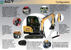 Agt New Mini Excavator Digger Kubota Diesel Engine W  Swing Boom hydraulic Thumb