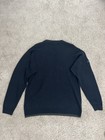 Billabong Men s Black Knit Acrylic Pullover Sweater Crew Neck Logo Long Sleeve L