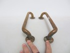 Antique Brass Door Handles Pulls Shop Cinema Old Art Deco Vintage Industrial 12 