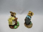 Wee Forest Folk Patient Lucy And  hoe Joe  - Retired In 2001 Wff Mouse Mice