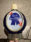 Vintage Pabst Blue Ribbon Beer Wall Mount Globe Lamp Works