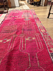 Vintage Oushak Hand-knotted Runner  3 5 Ft X 10 2 Ft