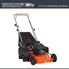 21 In  170cc 3-in-1 Gas Walk Behind Push Lawn Mower With High Rear Wheels