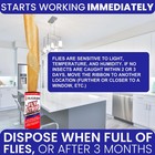 Fly Strips Indoor Sticky Hanging 24pk With Pins  Non Toxic 24pk  White