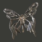 Vintage Signed John Hardy Butterfly Hair Clip Barrette Silver Tone Bali