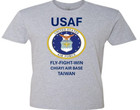 Ching Chuan Kang Air Base  Taiwan shirt W emblem usaf Officially Licensed
