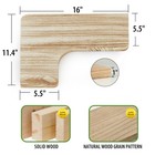 Saumonieres Corner Floating Shelves Wall Mount Shelf Solid Wood Bedroom