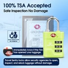 Tsa Approved Luggage Lock     3-digit Resettable Combination Padlock With Open    