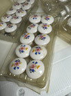 Lot Of 37 Vgt 1 5    Porcelain White Floral Painted Drawer Pulls Cabinet Knobs