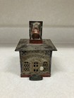 1869 J e Stevens Cast Iron Hall s Excelsior Mechanical Bank With Original Paint