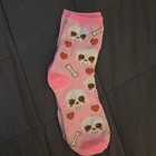 Unisex  6 Pairs Pink Halloween Novelty Crew Socks Mid Calf One Size