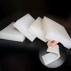 White Silicone Rubber Sheet Pad 50x50 100x100 200x200 300x300mm Thickn 5mm 30mm
