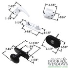 Andersen Storm Door Handle Set With Deadbolt Kit For 1 5 Inch Storm Door