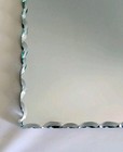 Vintage Ornate Scalloped Edge Mirror 18 x10  Victorian Style Floral 1930 To 50 s