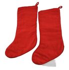Lot Of 2 Cat Kitten Needlepoint Wool Crossstitch Christmas Stockings 
